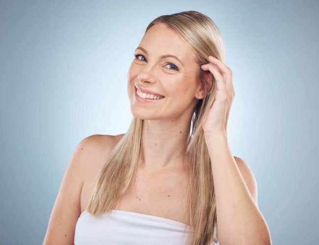 co2 laser treatment liverpool model blonde hair